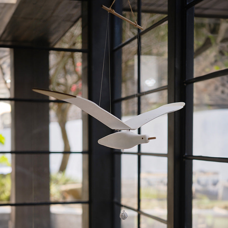 Handmade Wooden Hanging Seagull
