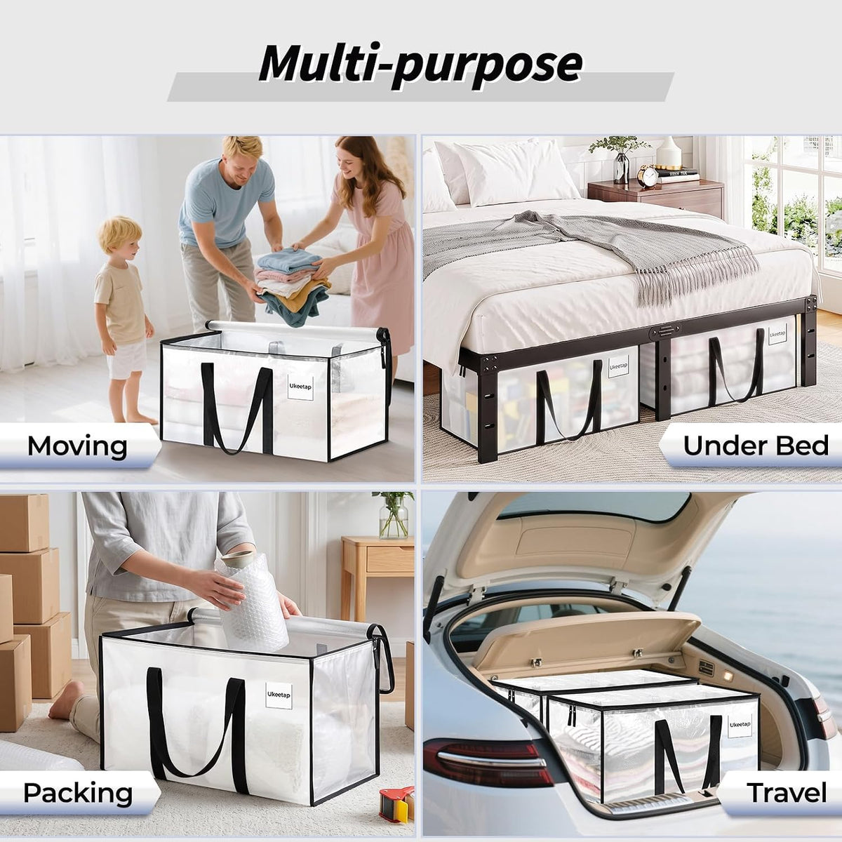 Oversized Clear Storage Bags