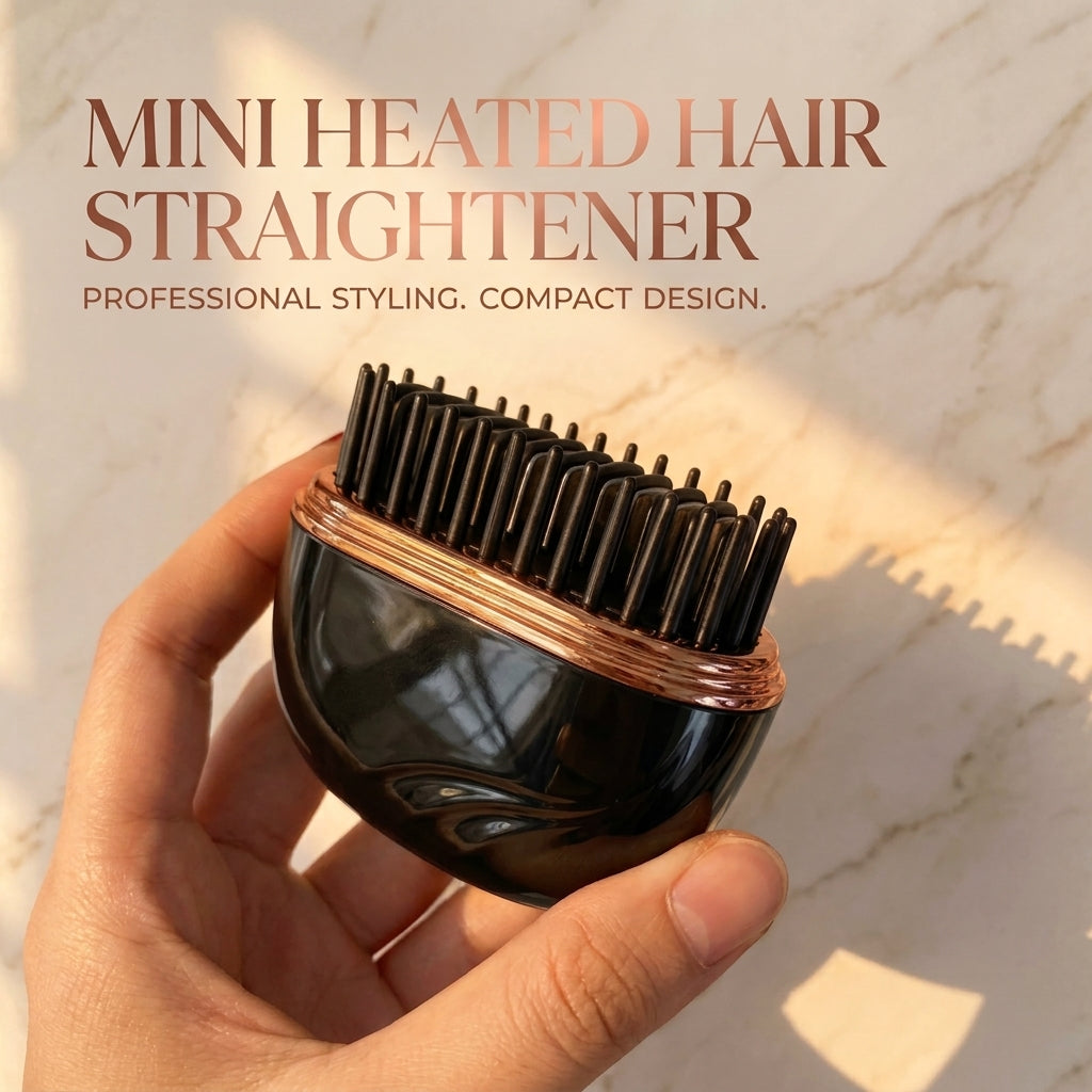 Mini Heated Hair Straightener| Smooth Hair Anywhere, Anytime