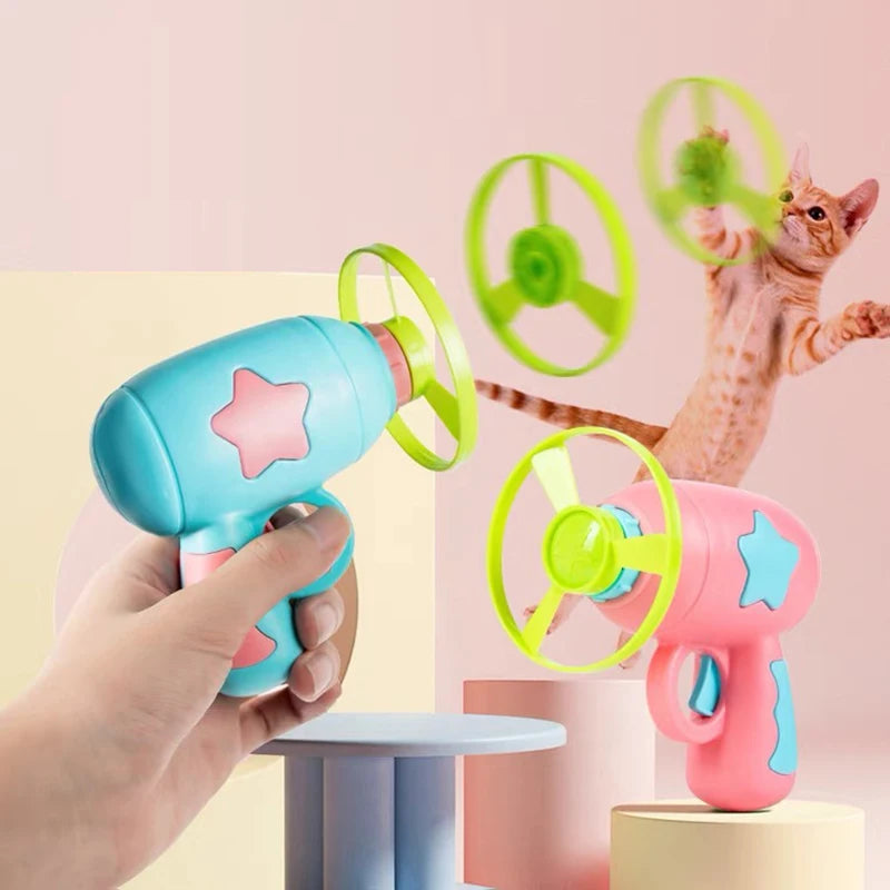 Flying Disc Cat Launcher Set