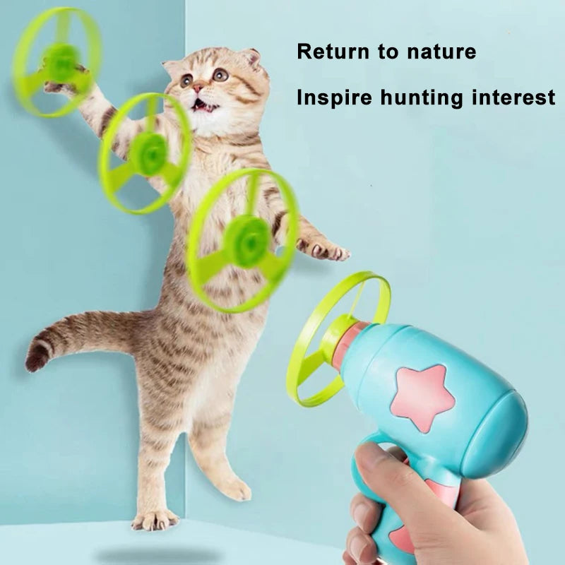 Flying Disc Cat Launcher Set