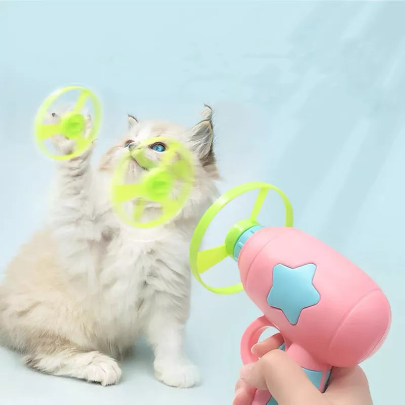 Flying Disc Cat Launcher Set