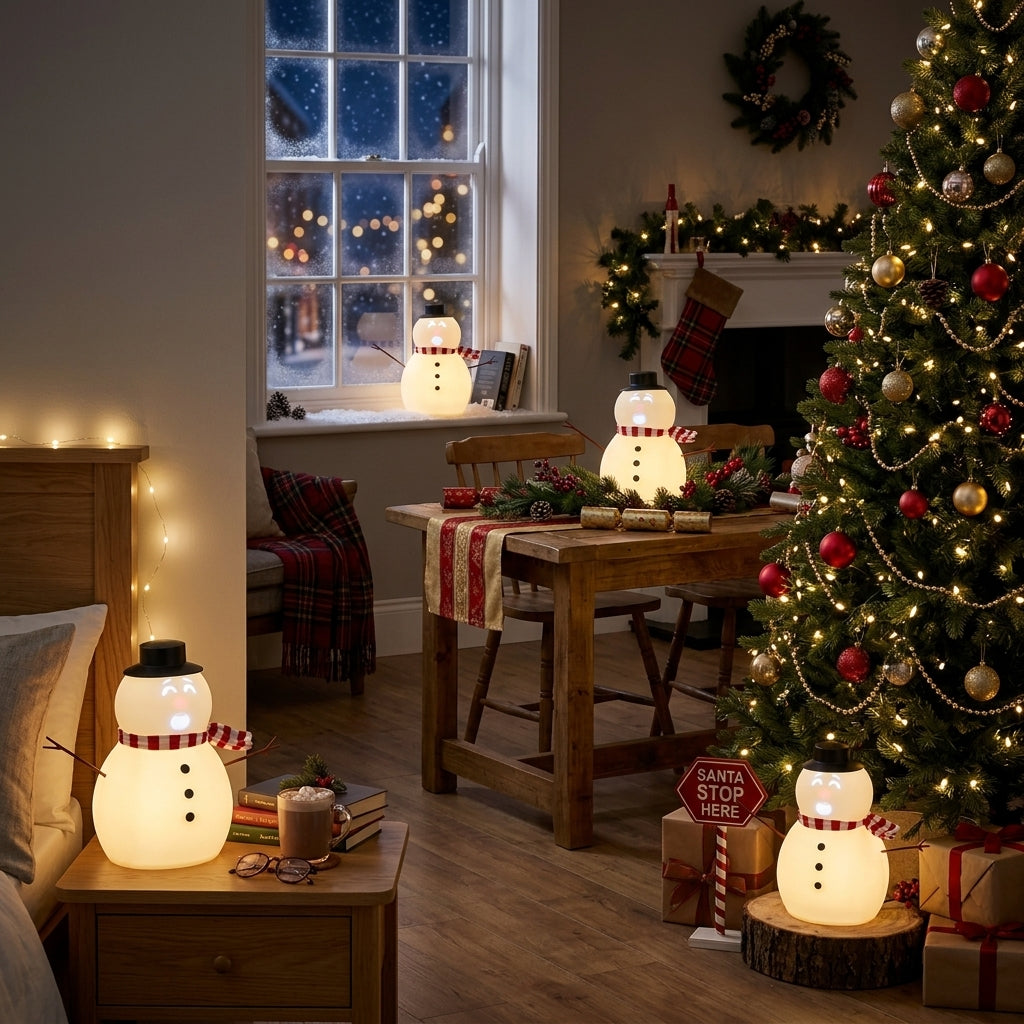FrostByte Talking Snowman | Animated Christmas Decoration with Light & Sound