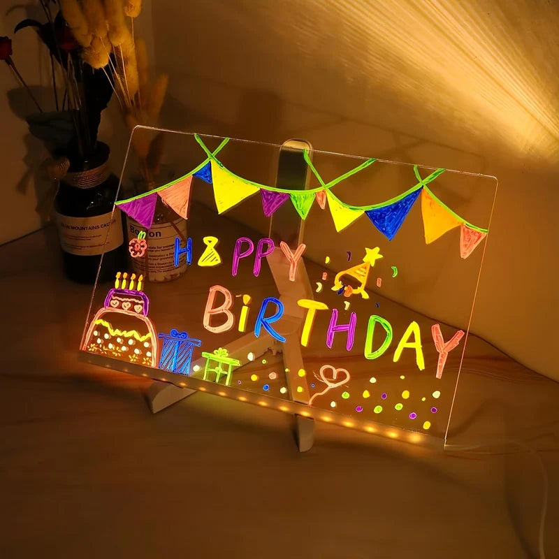 LED Note Board with Stand