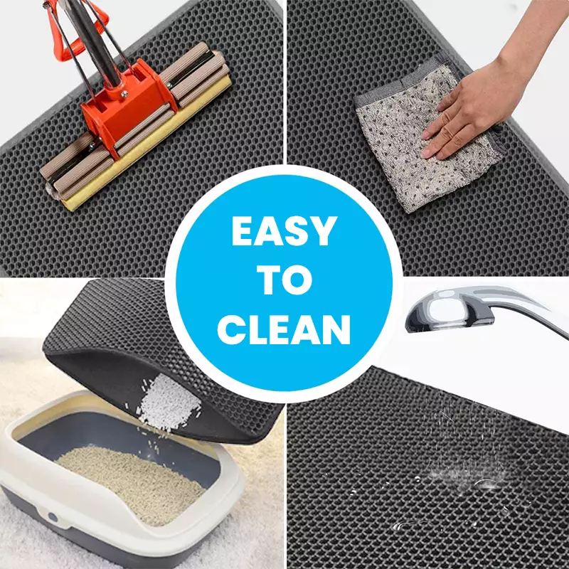 Easy Clean Cat Litter Box Mat
