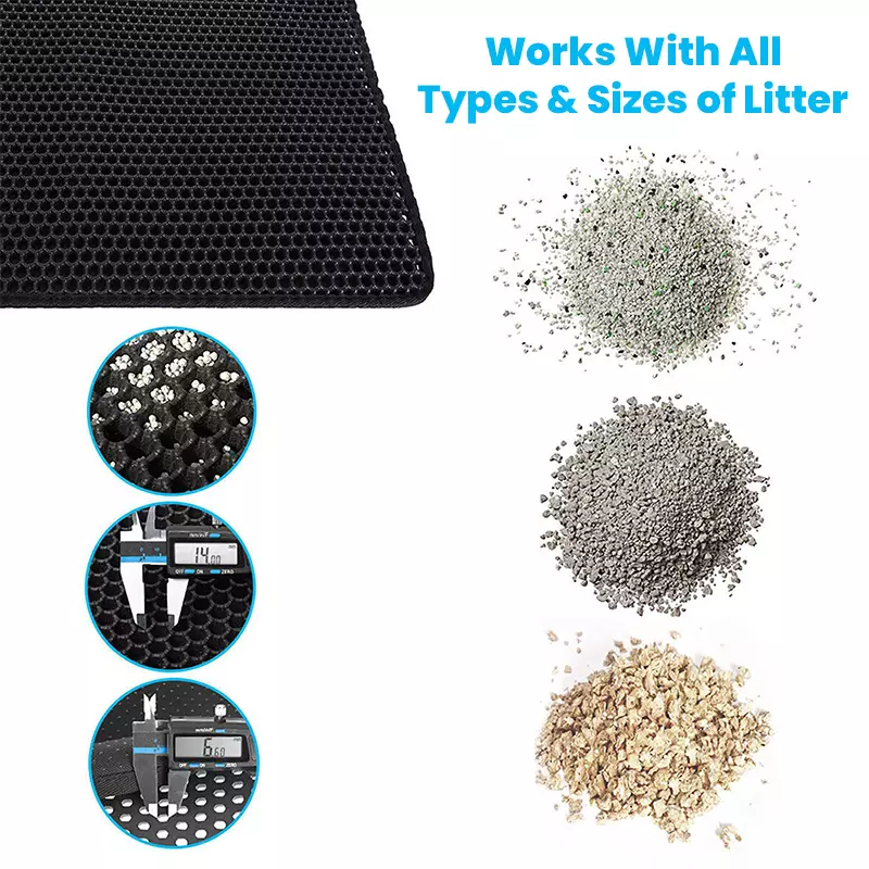 Easy Clean Cat Litter Box Mat