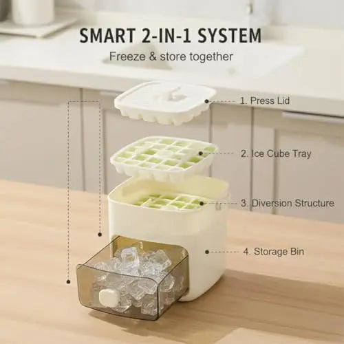 IceBin™ — 48 Cube Ice Maker with Easy Press Lid