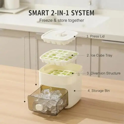 IceBin™ — 48 Cube Ice Maker with Easy Press Lid
