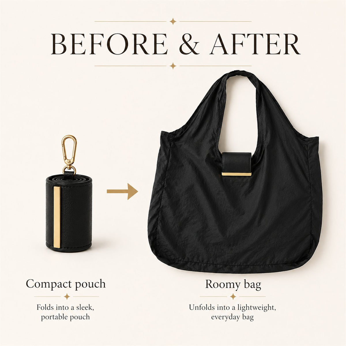 PocketTote™ — Unfold It When You Need It