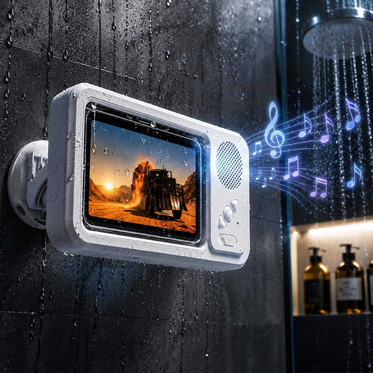 AquaSound™ — Your Shower, Now a Personal Cinema