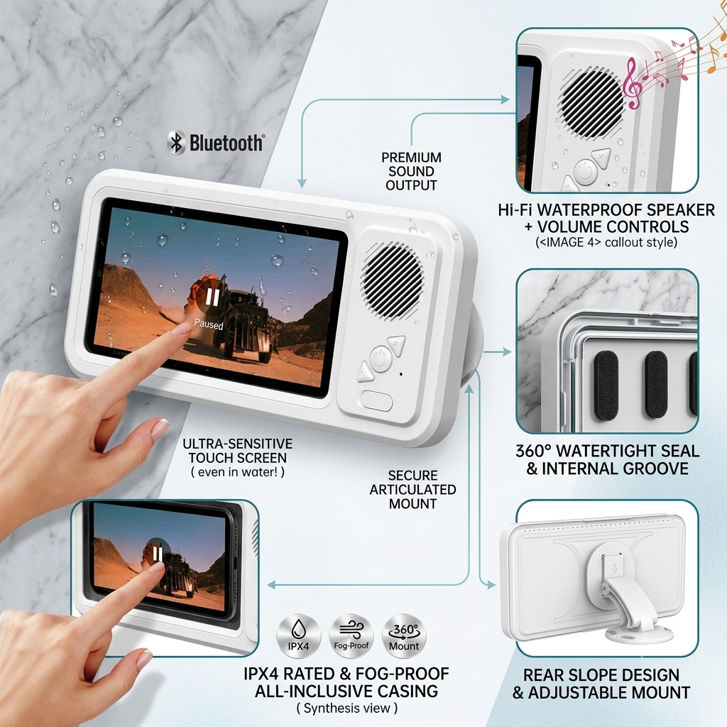 AquaSound™ — Your Shower, Now a Personal Cinema