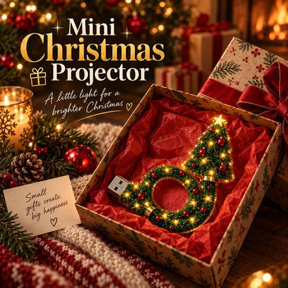 Mini Christmas Projector | Turn Any Room Into a Magical Christmas Scene