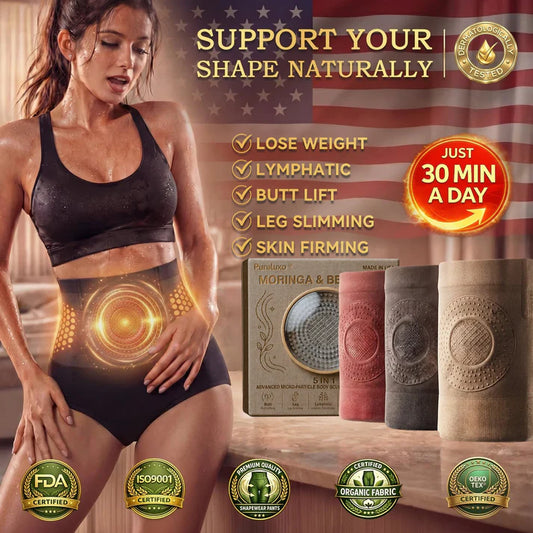 SculptFlex™ Moringa-Infused High-Waist Sauna Shorts