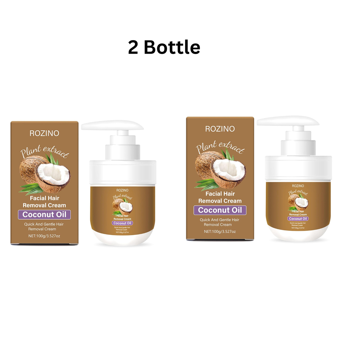 🥥 Coconut Hair Removal Cream – Smooth, Painless & Hydrating