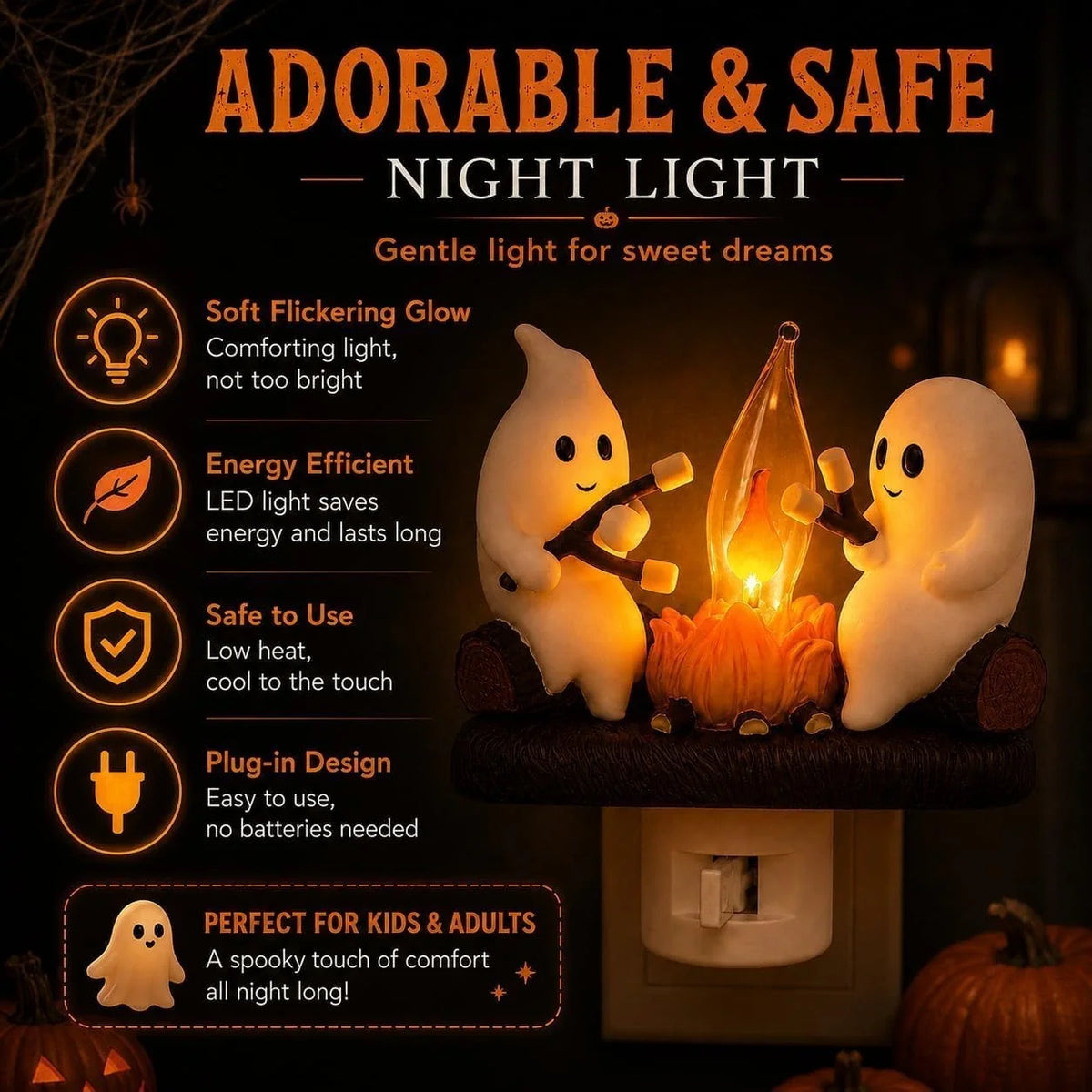 A Little Ghost & Warm Campfire | Cute Halloween-Themed Decor 👻🔥