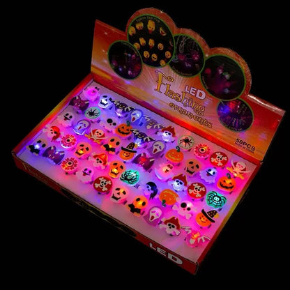 Light-Up Rings | Halloween LED Party Favor Set