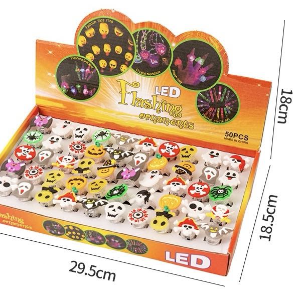 Light-Up Rings | Halloween LED Party Favor Set