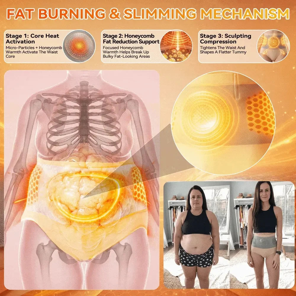 SculptFlex™ Moringa-Infused High-Waist Sauna Shorts