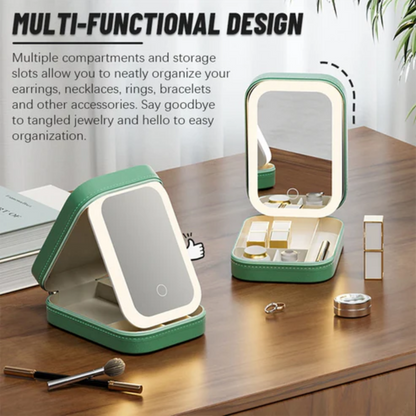 GlamLite LED Three-Color Makeup Mirror