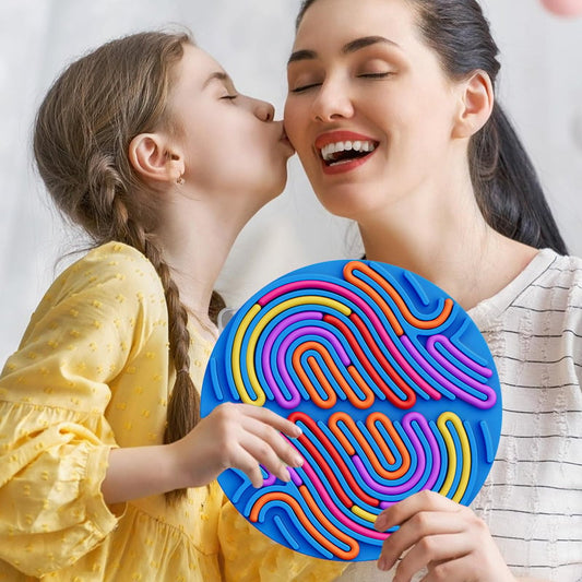 Colorful Sensory Maze Board