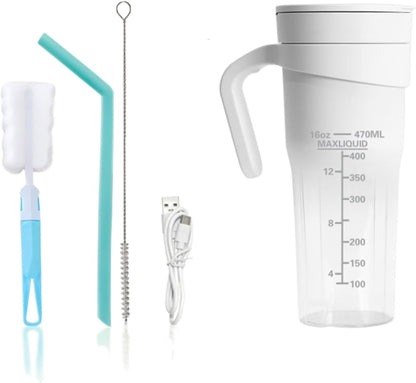 Portable USB Juicer cup with straw
