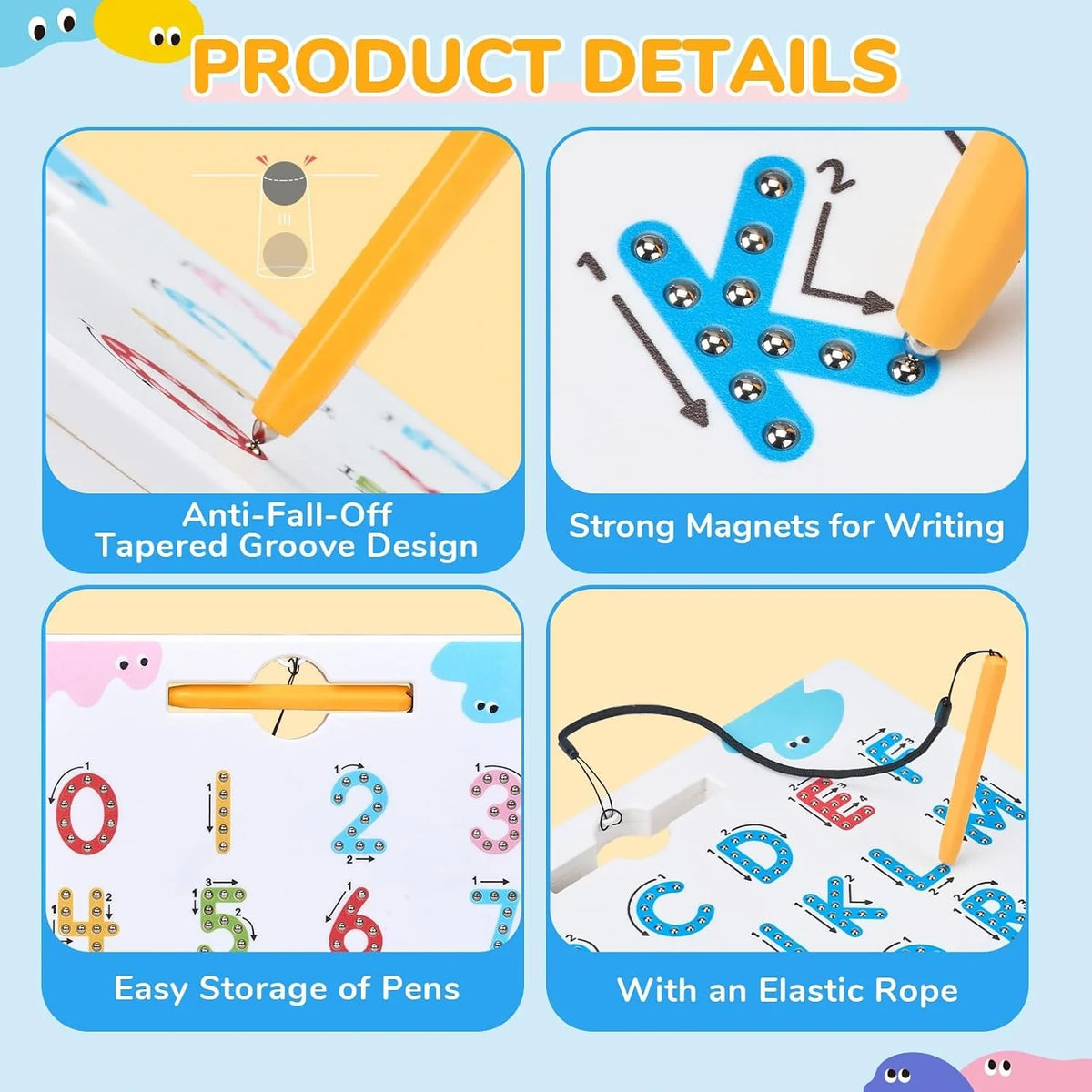 Magnetic Tracing Board | Fun Letter & Number Learning for Kids