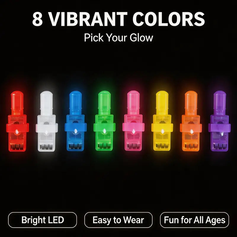Halloween LED Finger Projection Lights – Party Favor Sets