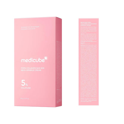 PDRN Collagen Gua Sha Neck Cream with Built-In Massager