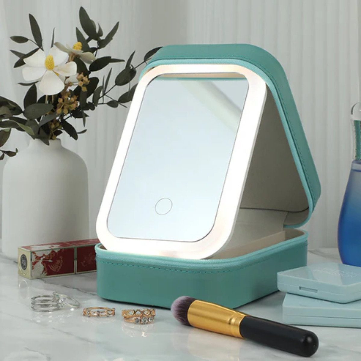GlamLite LED Three-Color Makeup Mirror