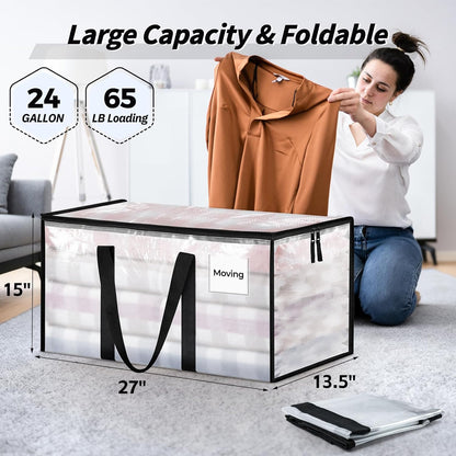 Oversized Clear Storage Bags