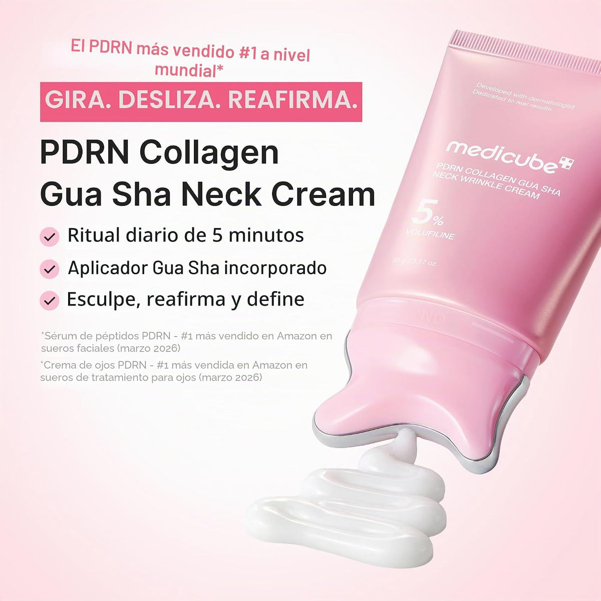 PDRN Collagen Gua Sha Neck Cream with Built-In Massager