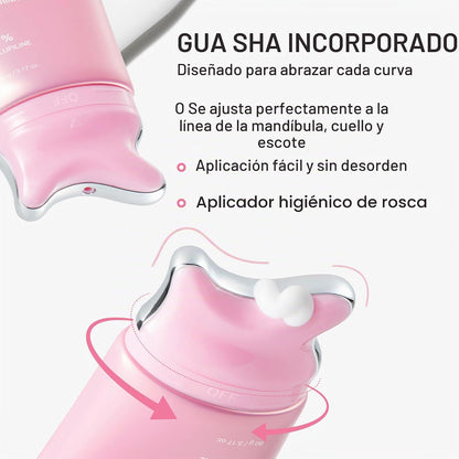 PDRN Collagen Gua Sha Neck Cream with Built-In Massager