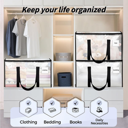Oversized Clear Storage Bags