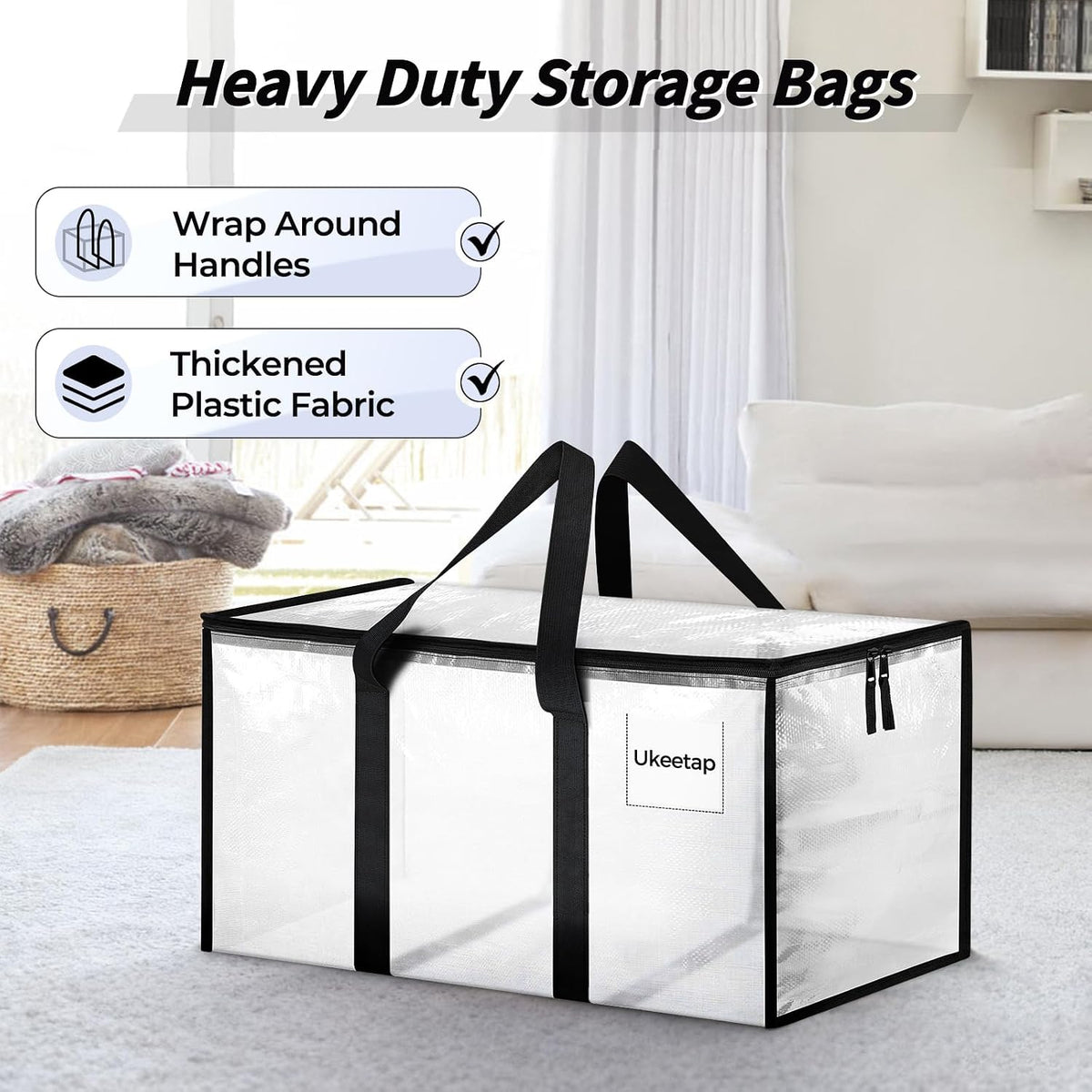 Oversized Clear Storage Bags