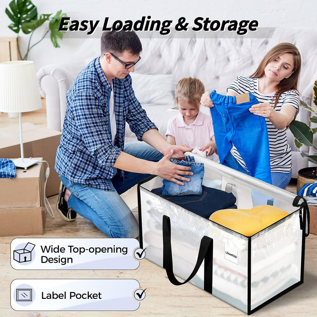 Oversized Clear Storage Bags