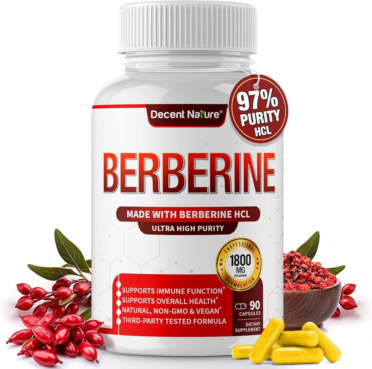 Berberine — 97% Purity, Zero Compromise