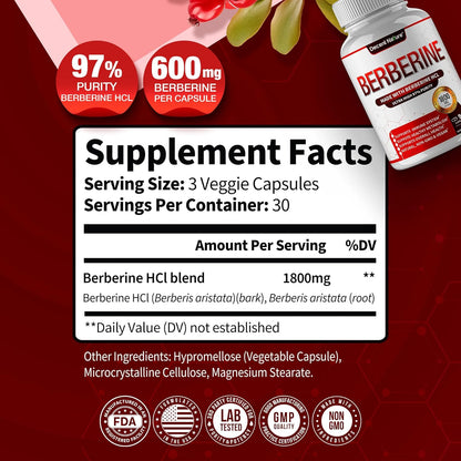 Berberine — 97% Purity, Zero Compromise