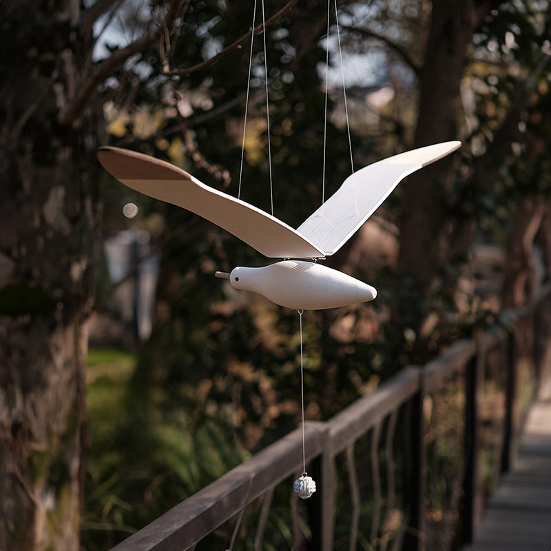 Handmade Wooden Hanging Seagull