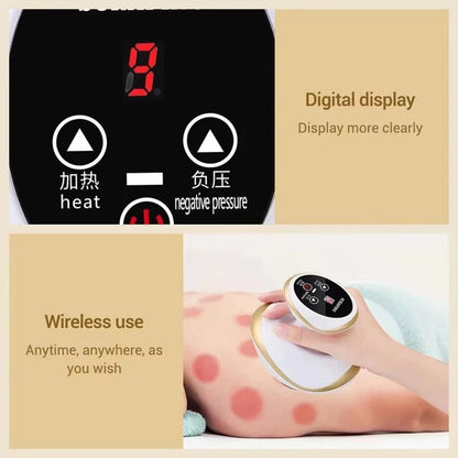 Electric Cupping and Scraping Massager | 2-in-1 Smart Gua Sha & Cupping Therapy Device