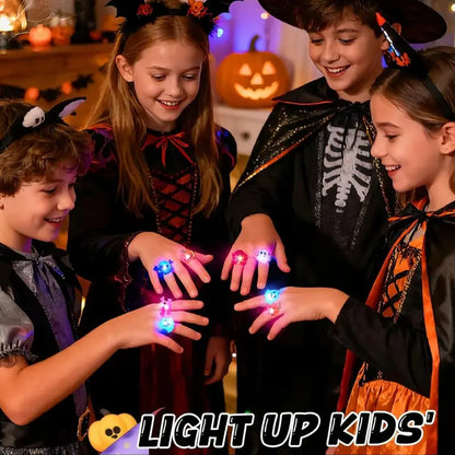 Light-Up Rings | Halloween LED Party Favor Set