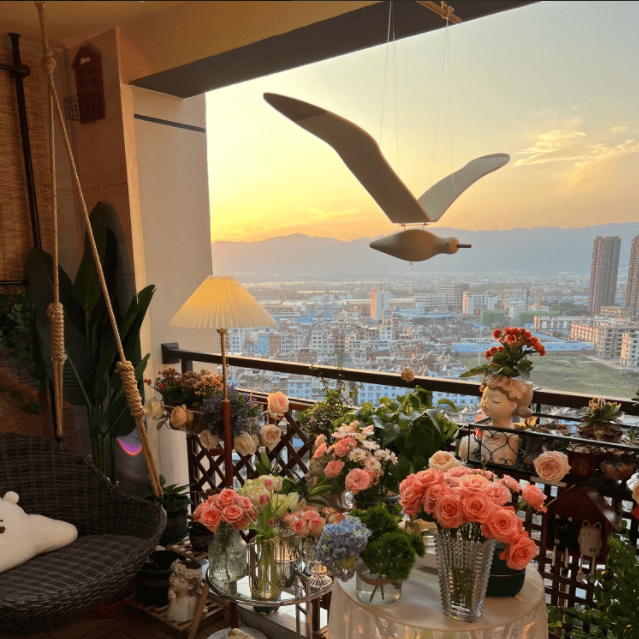 Handmade Wooden Hanging Seagull