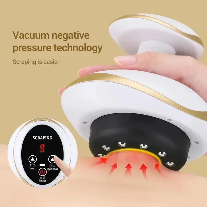 Electric Cupping and Scraping Massager | 2-in-1 Smart Gua Sha & Cupping Therapy Device