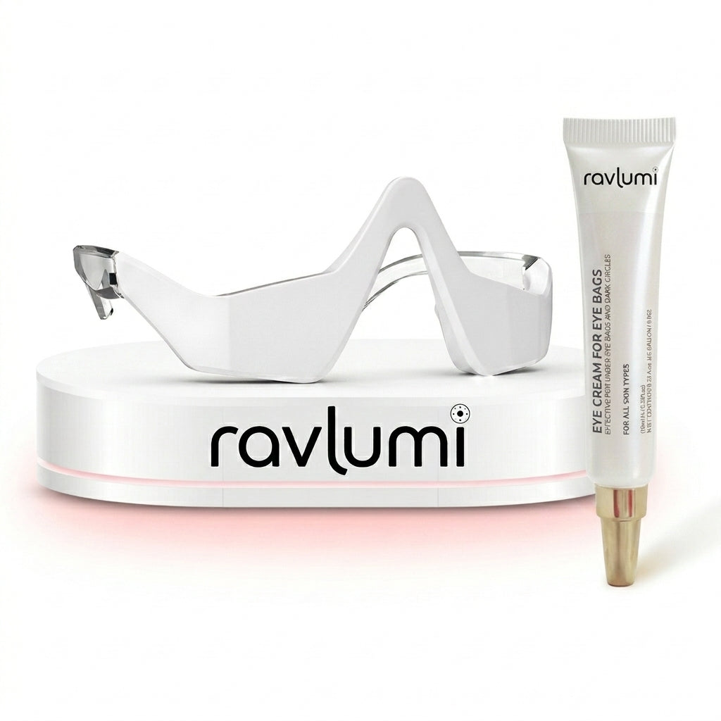 Ravlumi Red Light Eye Care Glasses — Rechargeable 630nm LED Wellness Device