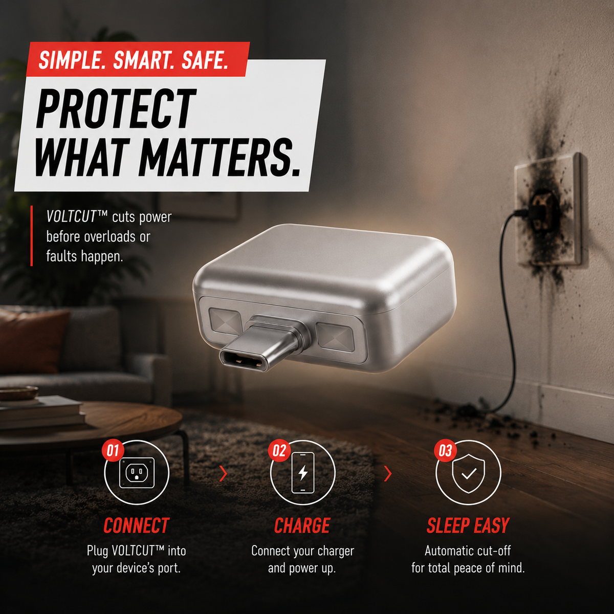 ChargShield™-Safe Charging Adapter (Type C)