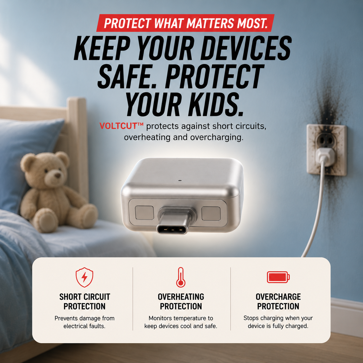 ChargShield™-Safe Charging Adapter (Type C)