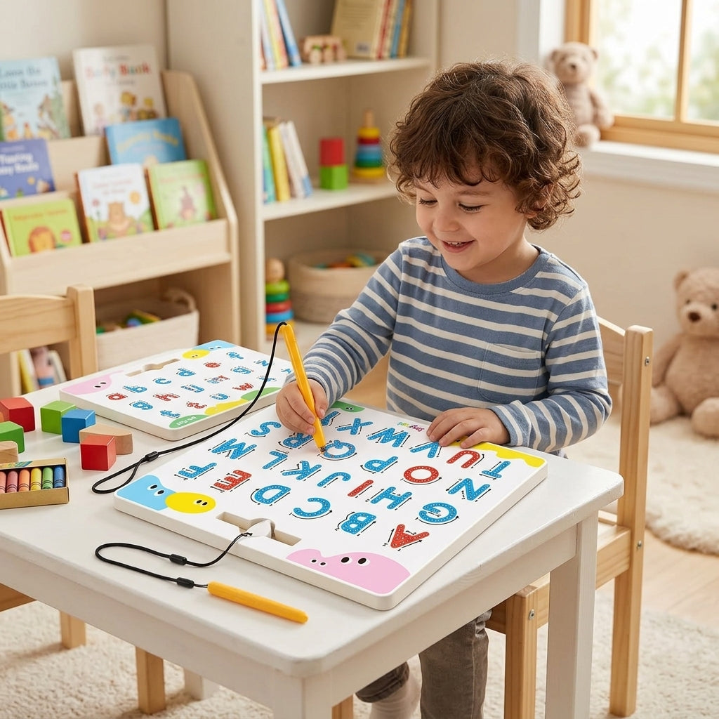 Magnetic Tracing Board | Fun Letter & Number Learning for Kids