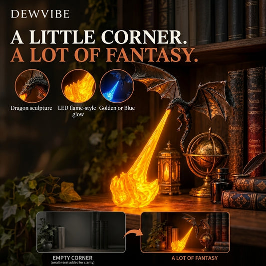 Dragon Flame Lamp | Adds Fantasy Glow Anywhere