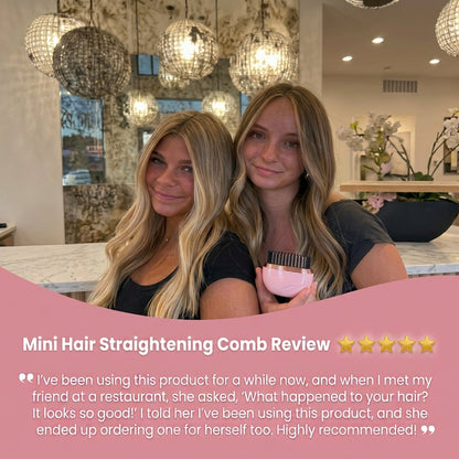Mini Heated Hair Straightener| Smooth Hair Anywhere, Anytime