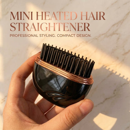 Mini Heated Hair Straightener| Smooth Hair Anywhere, Anytime