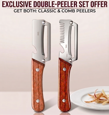 SwiftPeel™ 4-in-1 Stainless Steel Vegetable Peeler